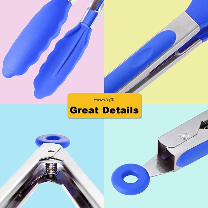 HINMAY 9-Inch Cooking Tongs - Image 4