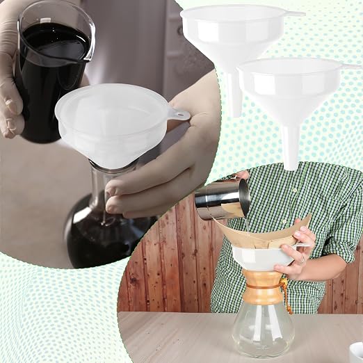 Honeydak 18 Pcs Plastic Funnels 4.7 Inch Wide Mouth Multi-Purpose Funnels - Image 7