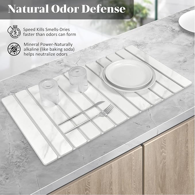 2 PCS Extra Large Stone Dish Drying Mats - Image 3