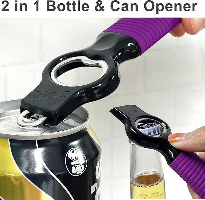 2-Pack Soda Can Opener and Beer Bottle Opener Bartender - Image 2