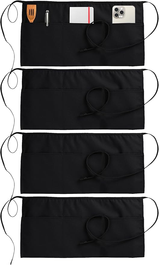 Utopia Wear 4 Pack Server Aprons by UTOPIAWEAR