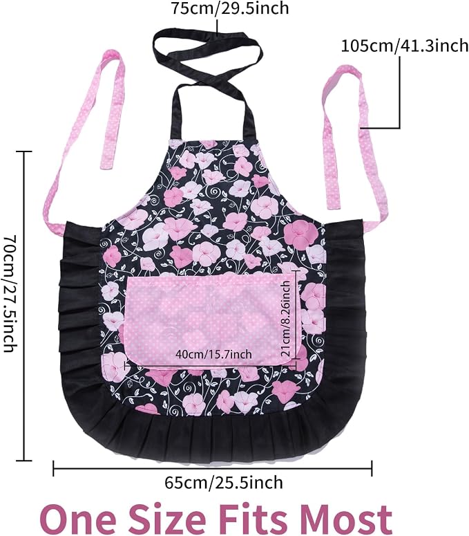 Lovely Flower Pattern Retro Aprons - Image 6