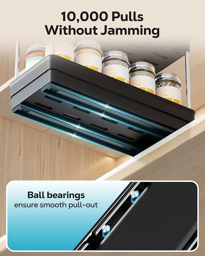 Nieifi Spice Organization for Cabinet-Vertical Spice Rack Pull Out-Spice Rack - Image 6