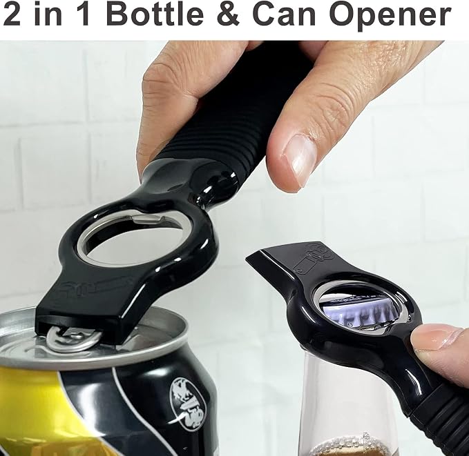 2-Pack Soda Can Opener and Beer Bottle Opener Bartender - Image 2