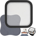 2Pcs Silicone Heat Resistant Mat & Splatter Shield, Foldable Silicone Mat and by Eikovia