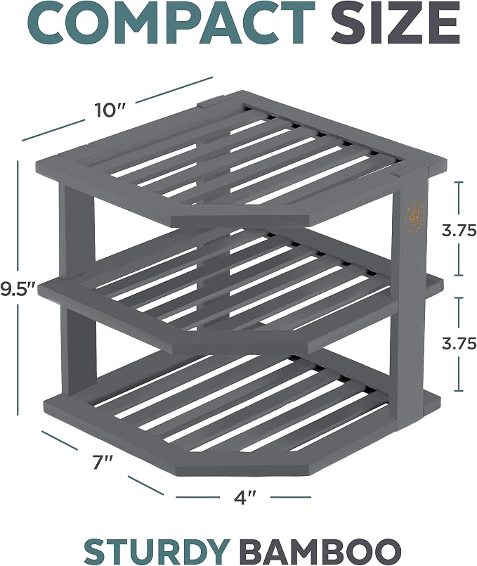 Bambüsi Plate Organizer for Cabinet - Image 3