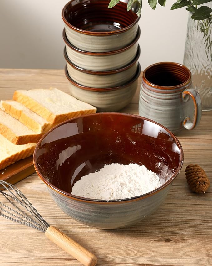 Hasense Serving Bowls, 84 Ounce Ceramic Serving Dishes - Image 6