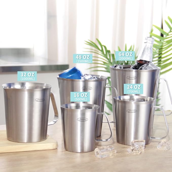 Measuring Cup, Newness Stainless Steel Measuring Cup - Image 9