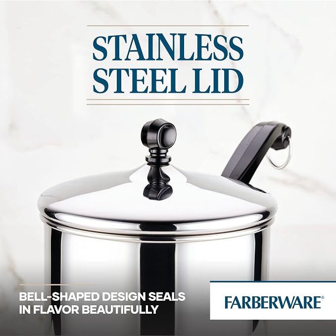 Farberware Classic Stainless Steel 2-Quart Mirror Satin Covered Saucepan - Image 3
