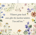 Inspirational Flower Language Dish Drying Mat 16x18 Inch, Microfiber Absorbent by Unknown