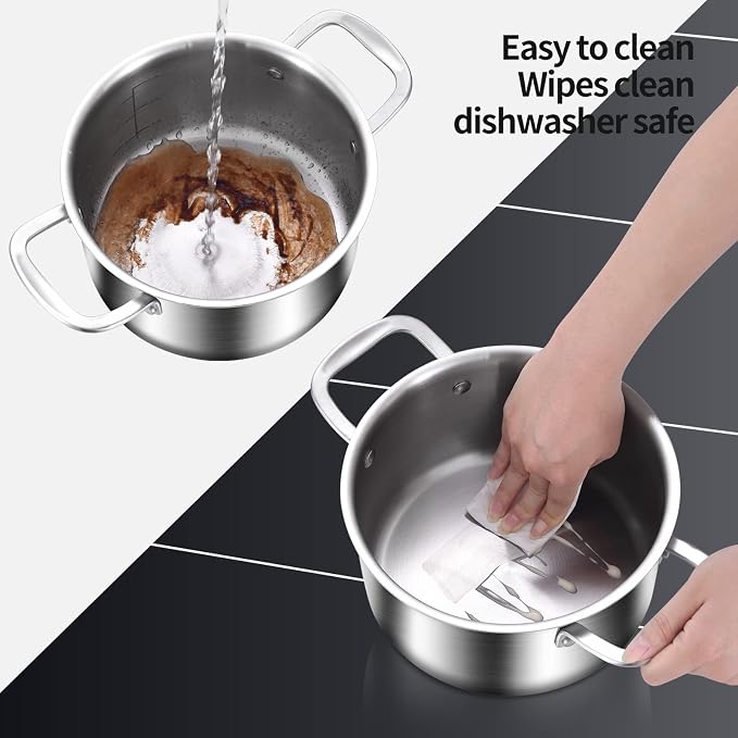 DELARLO Whole Body Tri-ply Stainless Steel Stock Pot - Image 6