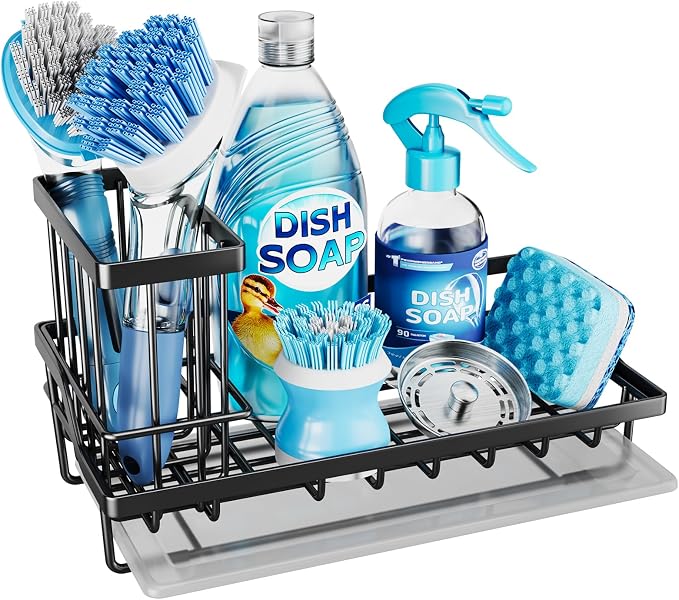 Consumest Sink Caddy, Kitchen Sponge Holder by Consumest