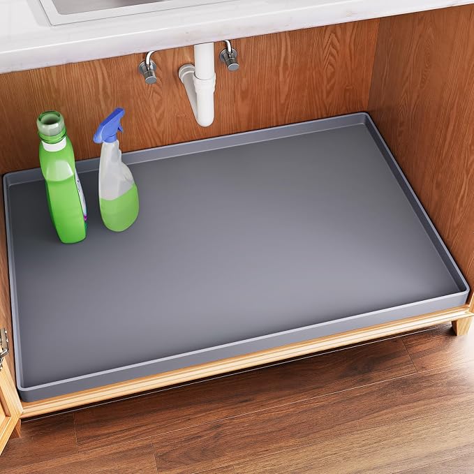FLATO Waterproof Under Sink Mat 28" x 19" Shelf Liner by Unknown