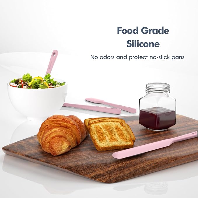ChefAide 5 Pieces Silicone Spatula Set, Food Grade Rubber Spatula, Upgrade - Image 8