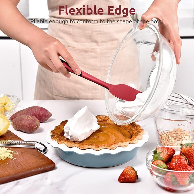 Heat Resistant Silicone Spoon Spatula: U-Taste 600ºF High Heat Flexible 11.38in - Image 4