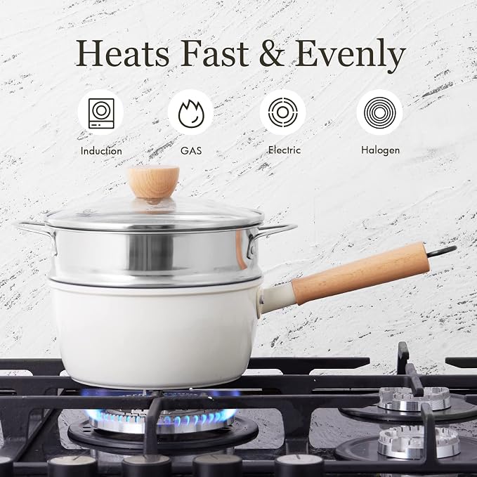 ROCKURWOK Ceramic Nonstick Sauce Pan, 3 QT Pot - Image 6