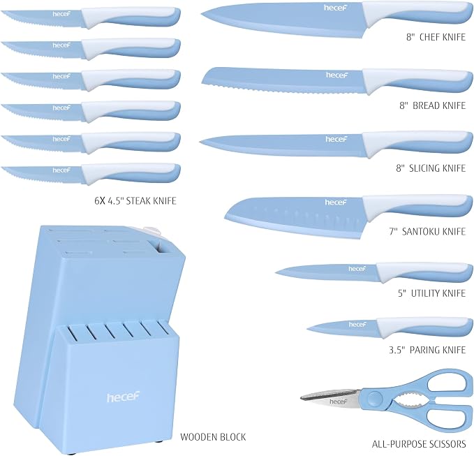 hecef 15 Pieces Kitchen Knife Set - Image 2
