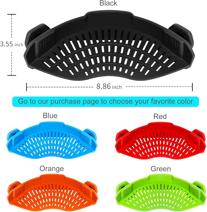 AUOON Clip On Strainer Silicone - Image 5