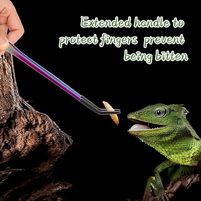 OLIISS Stainless Steel Reptile Feeding Tongs - Image 4