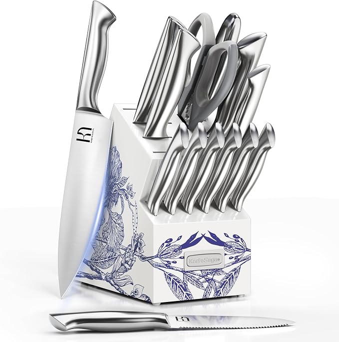 KnifeSaga Kitchen Knife Set by PushBoundariesforSharpness
