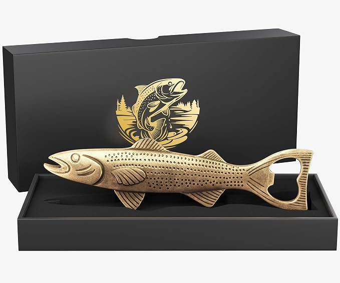 Unique Fishing Gifts for Men, Vintage Beer Bottle Opener Fathers Day Birthday by Unknown