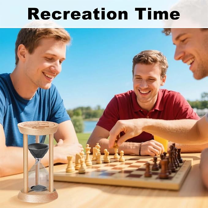 3 Minute Hourglass, 3 Min Wooden Sand Timer, Wood Sand Watch, Three Minute Mini - Image 6