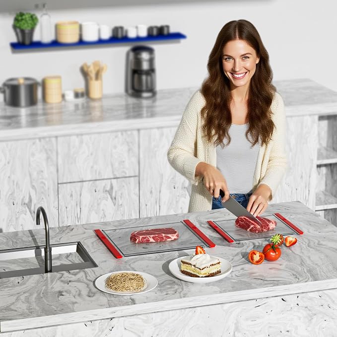 Tempered Glass Cutting Board Set - Image 9