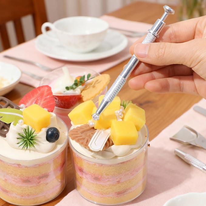 4 PCS Cake Decorating Tools Set, Stainless Steel Pearl Sprinkles Pen Pearl - Image 6