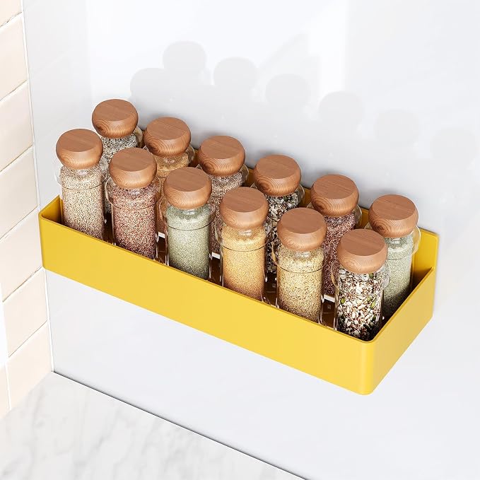 Mystozer Magnetic Spice Rack for Refrigerator, Kitchen Organizer and Storage - Image 2