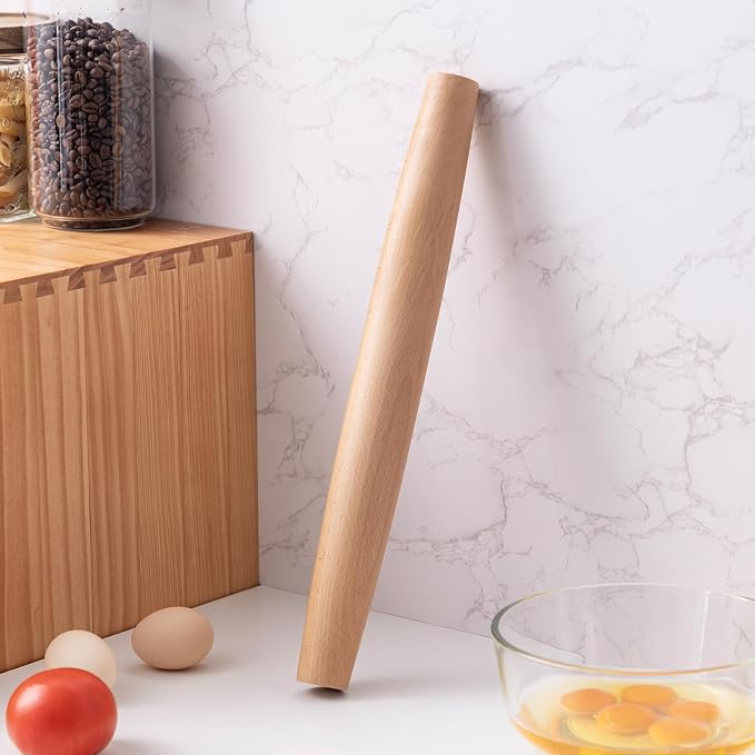 AISOSO French Rolling Pin, 15.75 Inches Wood Rolling Pins - Image 4