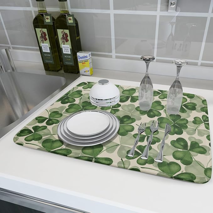 St Patrick's Day Dish Drying Mat - Image 6