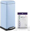 happimess HPM1007I Betty Retro 8-Gallon Step-Open Trash Can, Fingerprint by Happimess