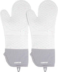 Extra Long Silicone Oven Mitts by FORATER