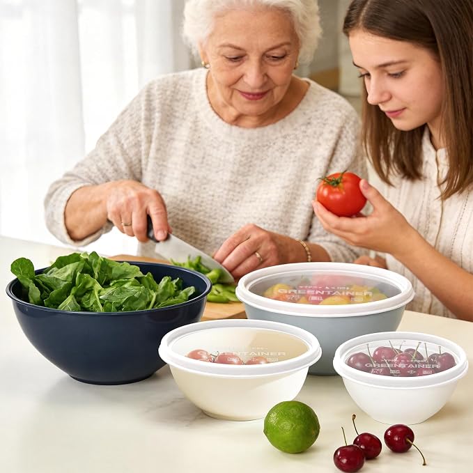 Greentainer Plastic Mixing Bowls - Image 8