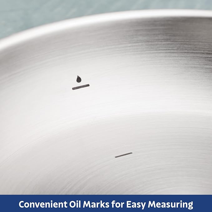 Tramontina Tempo Tri-Ply Base Stainless Steel 8-Inch Small Frying Pan, - Image 4