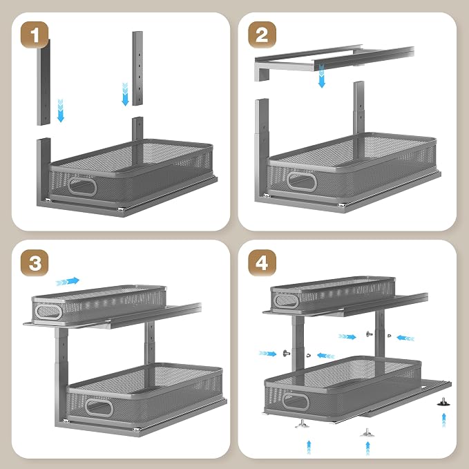 2 Pack 21IN-Depth Under Sink Organizer - Image 5