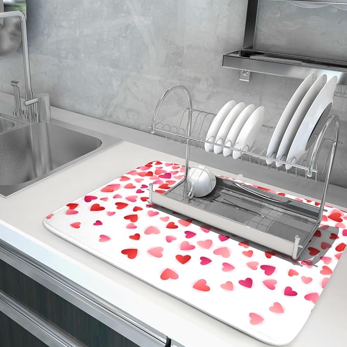 Valentine's Day Dish Drying Mat - Image 5