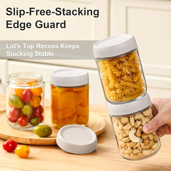 NETANY 6-pack 16oz Glass jars - Image 4