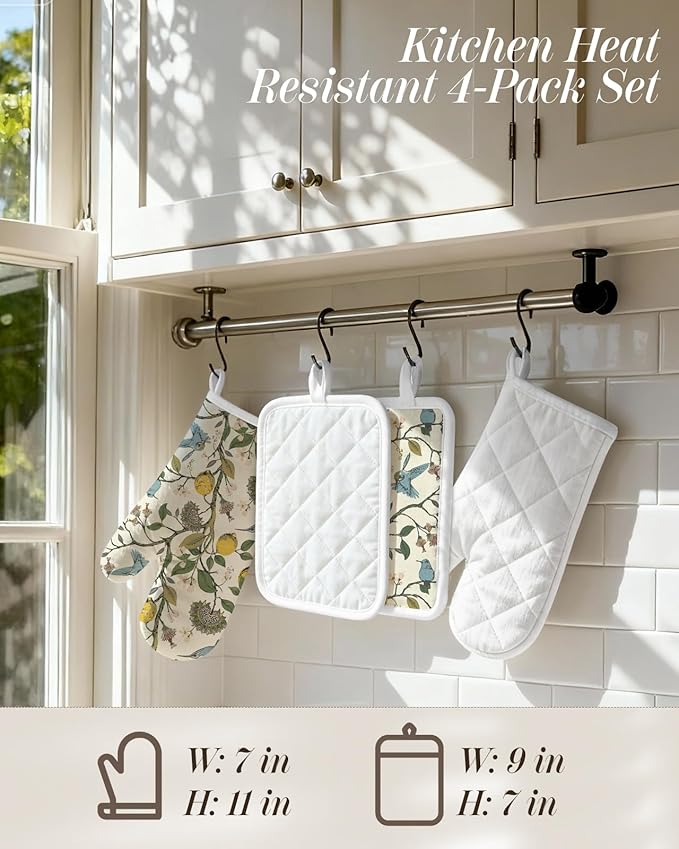 Miss Adola Cotton Oven Mitts and Pot Holders Sets - Image 4