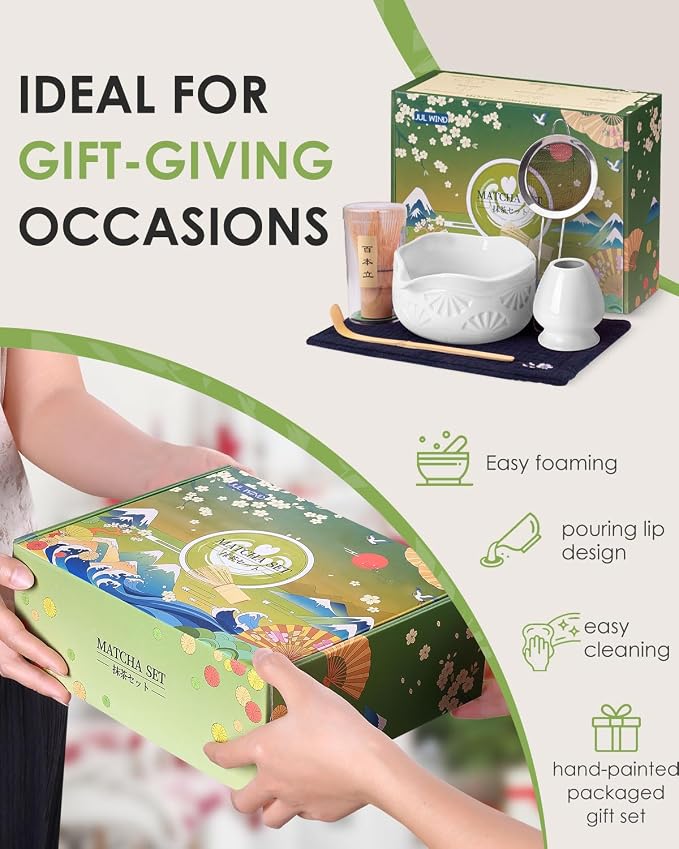 Matcha Whisk Set, Ceramic Matcha Set Includes Bowl - Image 7