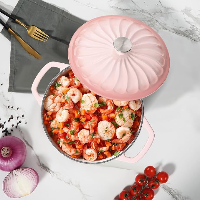 Enameled Cast Iron Dutch Oven Pot - Image 8