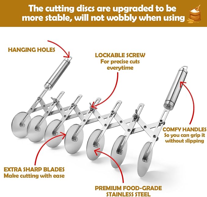 Juome 7 Wheel Pastry Cutter - Image 5
