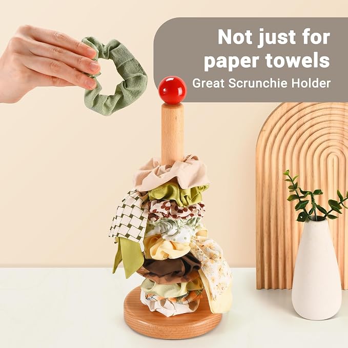 Paper Towel Holder, Wooden Kitchen Roll Stand - Image 6