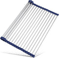 Tomorotec 17.7" x 12.5" Roll Up Dish Drying Rack Over Sink Drying Rack Sink by Tomorotec