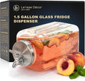 Le'raze 1.5-Gallon Glass Beverage Dispenser by LERAZE