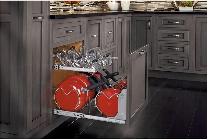Rev-A-Shelf 2-Tier Kitchen Cabinet Pullout 20.75" Cabinet Organizer - Image 9