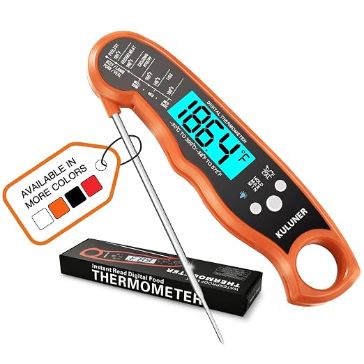 KULUNER TP-01 Waterproof Digital Instant Read Meat Thermometer by KULUNkitchentoolstheperfectcookingexpert
