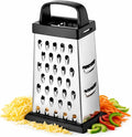 Cheese Grater, 4-Sided Mini Box Grater, Stainless Steel Food Shredder by Strelitsia