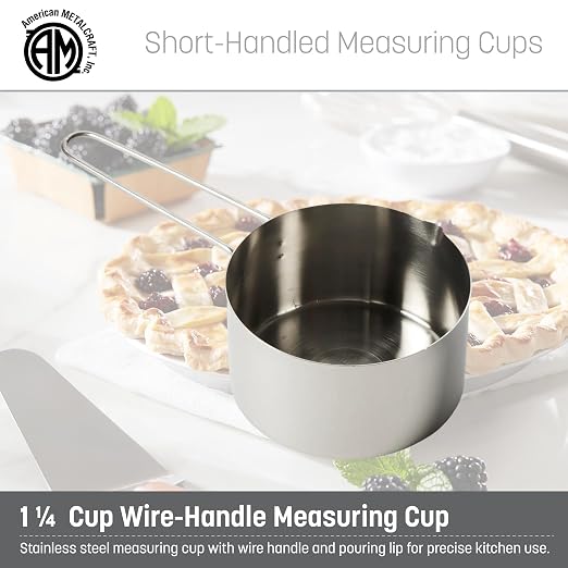 American Metalcraft MCW125 Stainless Steel Measuring Cup, Wire Handle, 1 - Image 2