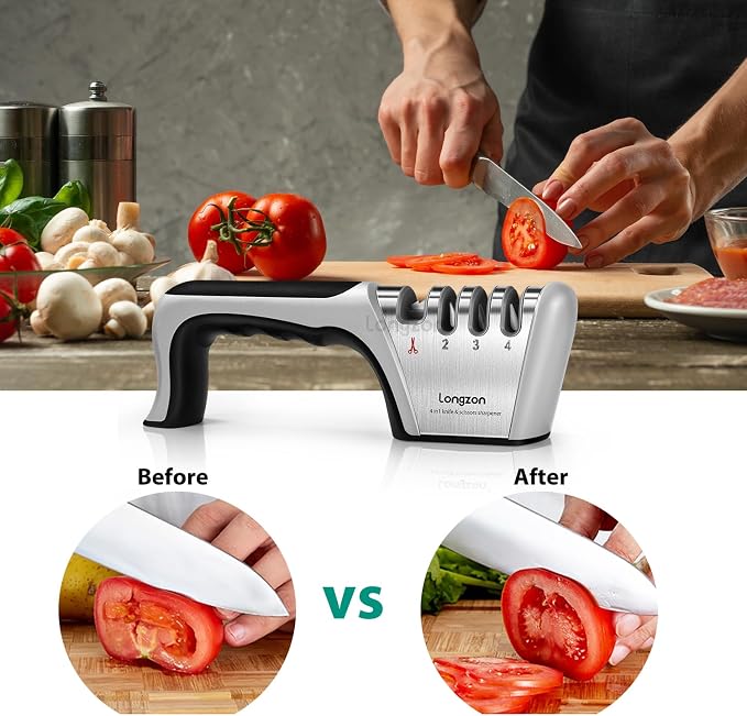 Longzon 5-in-1 Knife Sharpener 4 Stage - Image 7